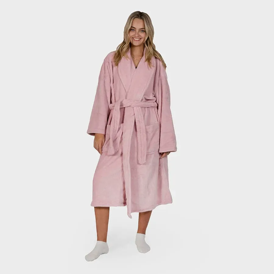 Bambury | Microplush Bath Robe - Blush