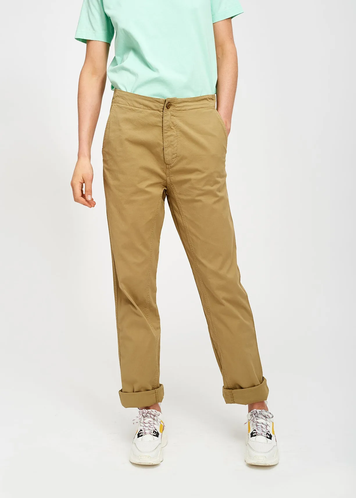 Beige chino trousers