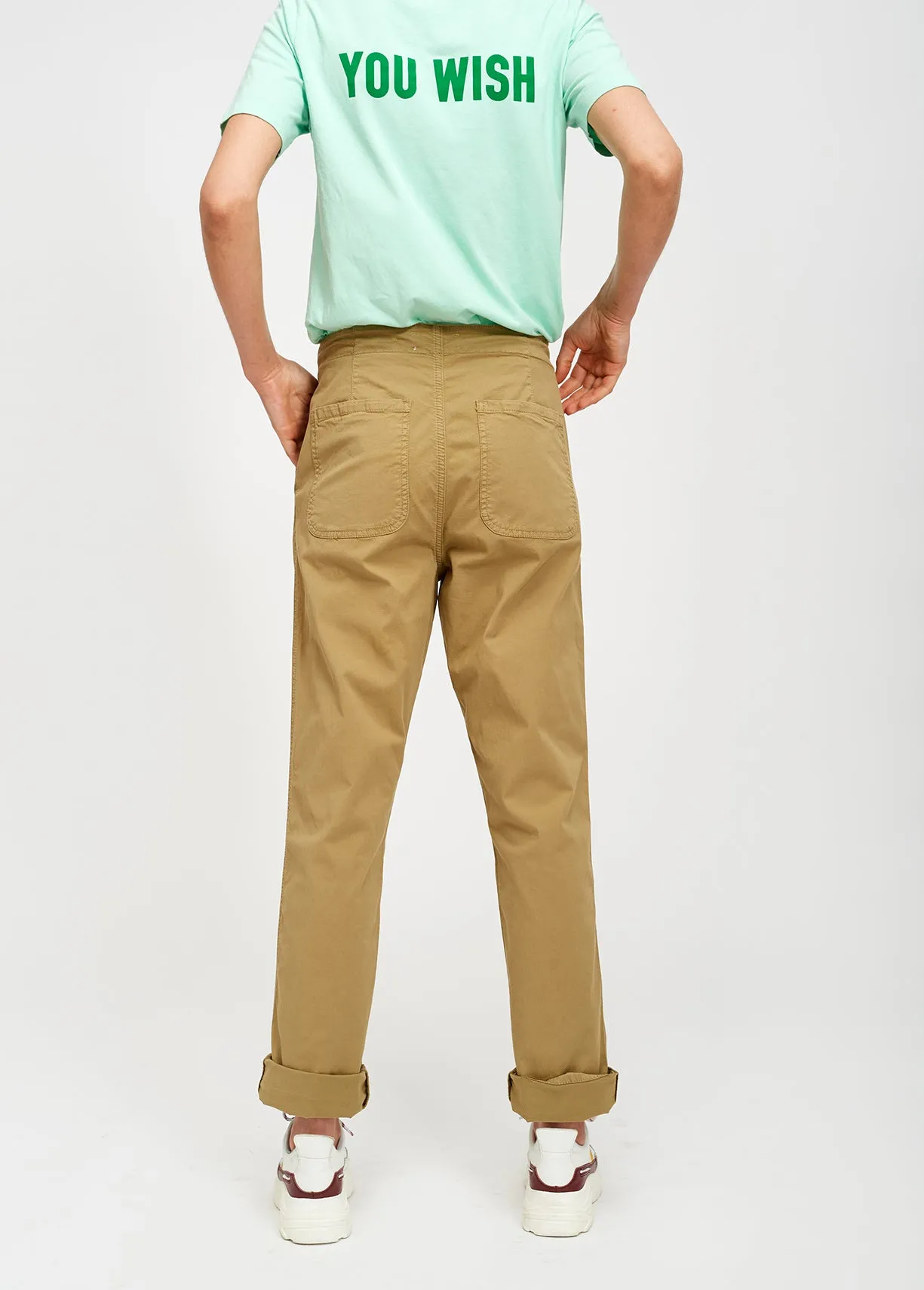 Beige chino trousers