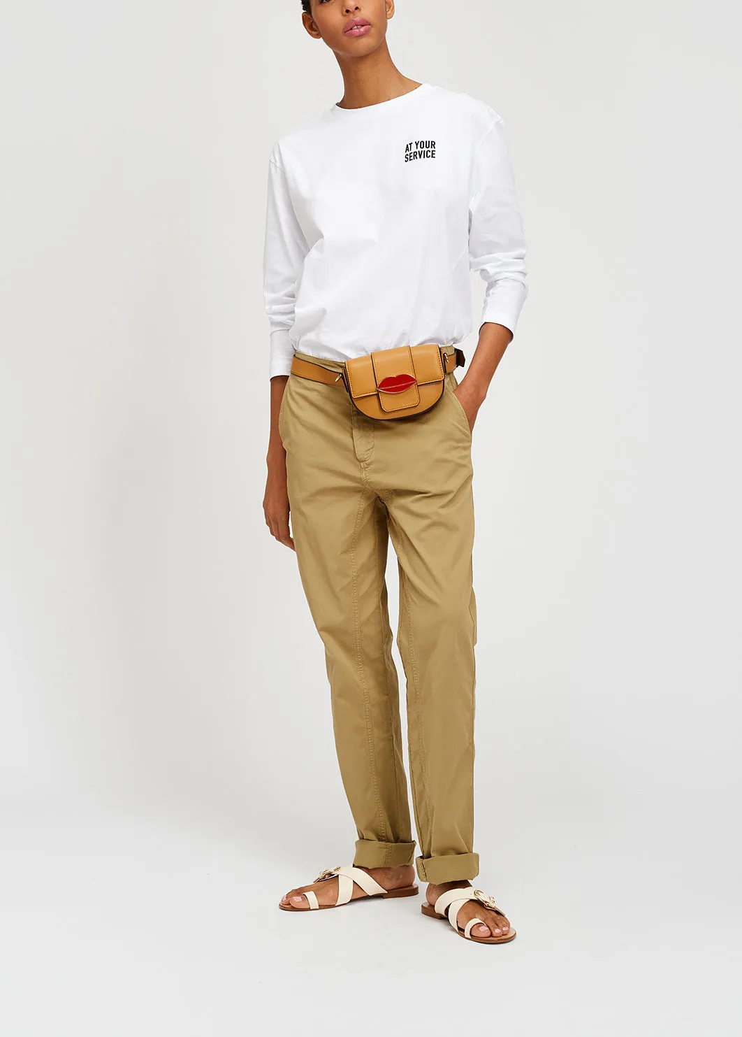 Beige chino trousers