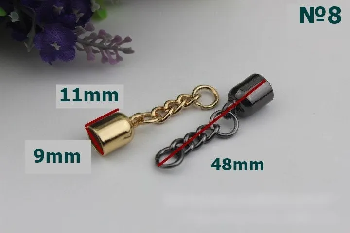 Bell Keychain Bag Hardware Cute Gold Gunmetal 1/10 pcs Handmade Purse Handbag Making Metal Charms 45 48 50 51 53 55mm Wholesale Supplies