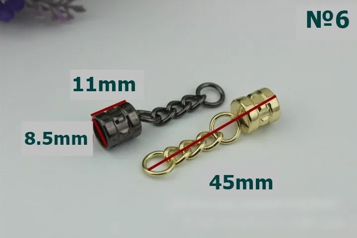 Bell Keychain Bag Hardware Cute Gold Gunmetal 1/10 pcs Handmade Purse Handbag Making Metal Charms 45 48 50 51 53 55mm Wholesale Supplies