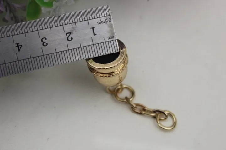 Bell Tassel Keychain Bag Hardware Cute Gold Silver Black 1/10 pcs Handmade Purse Handbag Making Metal Charms 60mm 2 3/8" Wholesale Supplies