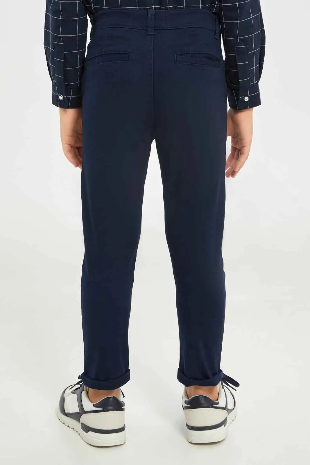 Boys Navy Chino Trouser