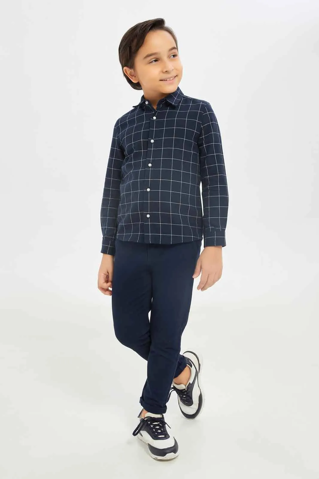 Boys Navy Chino Trouser