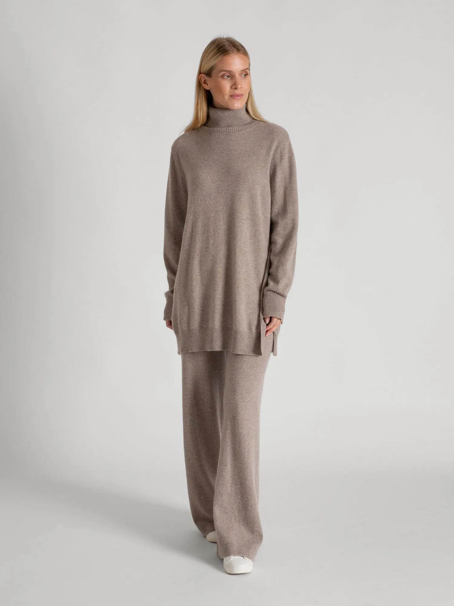 Cashmere pants "Dagny" - toast