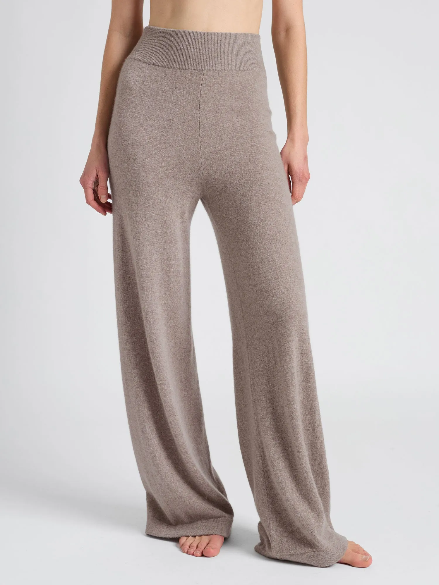 Cashmere pants "Dagny" - toast