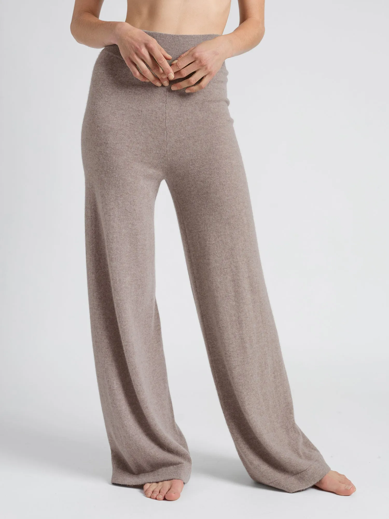 Cashmere pants "Dagny" - toast