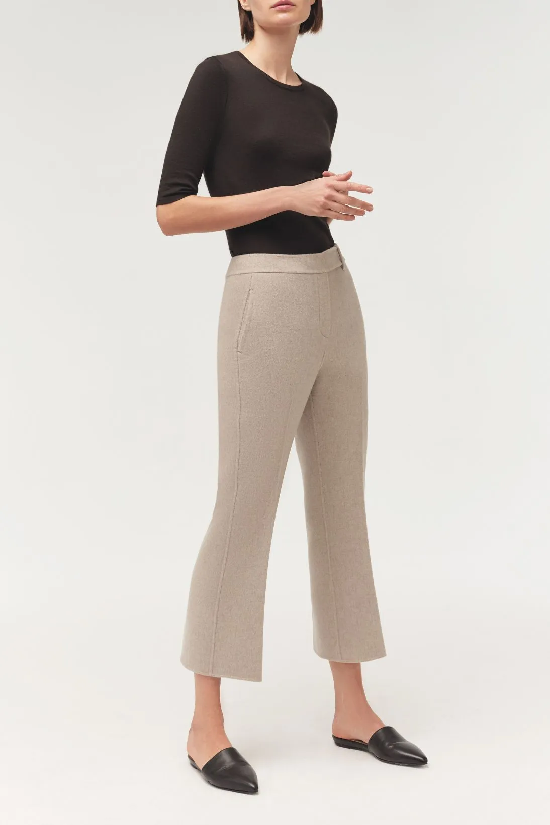 CROPPED PANT WITH A-LINE HEM