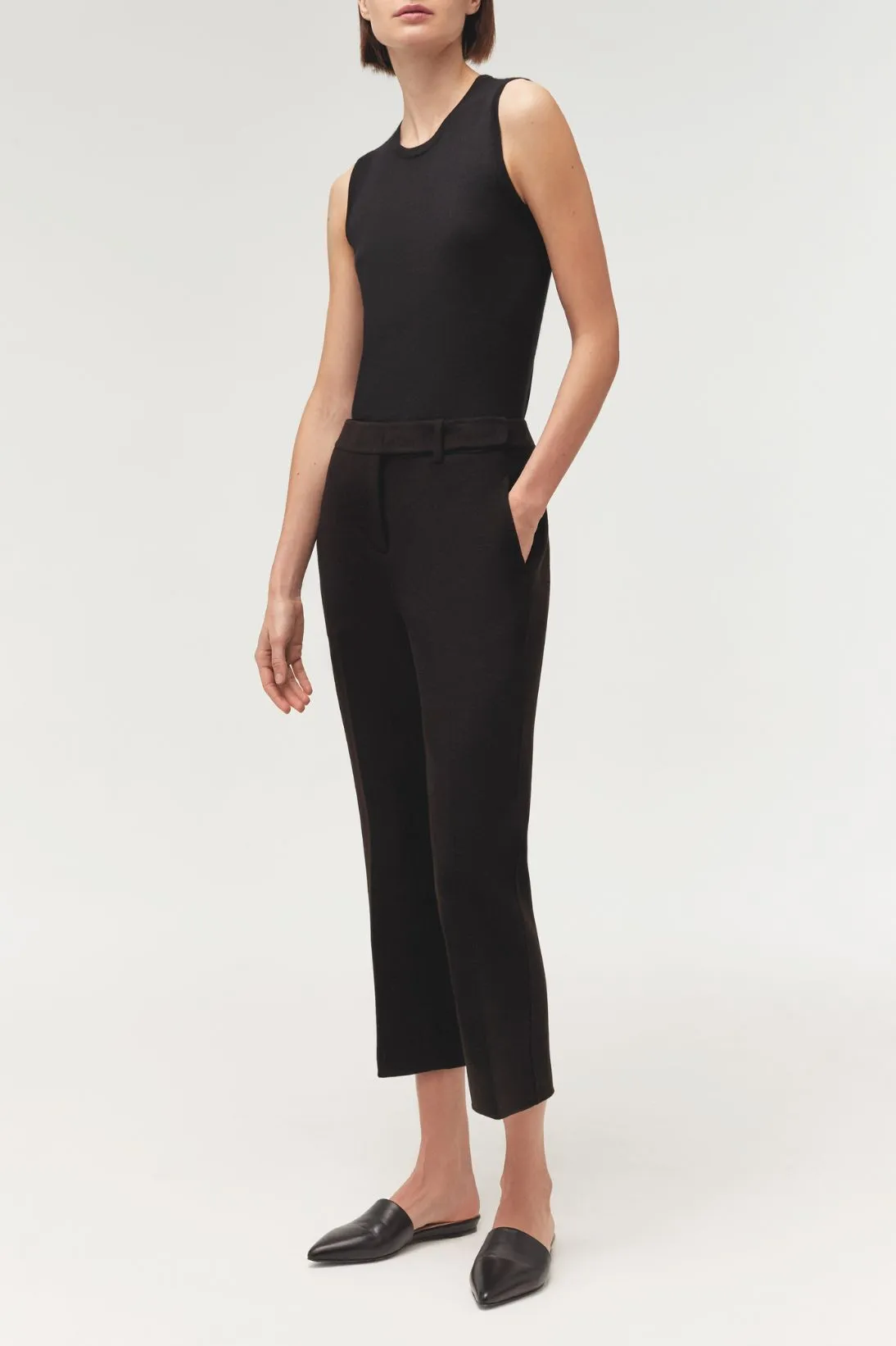 CROPPED PANT WITH A-LINE HEM