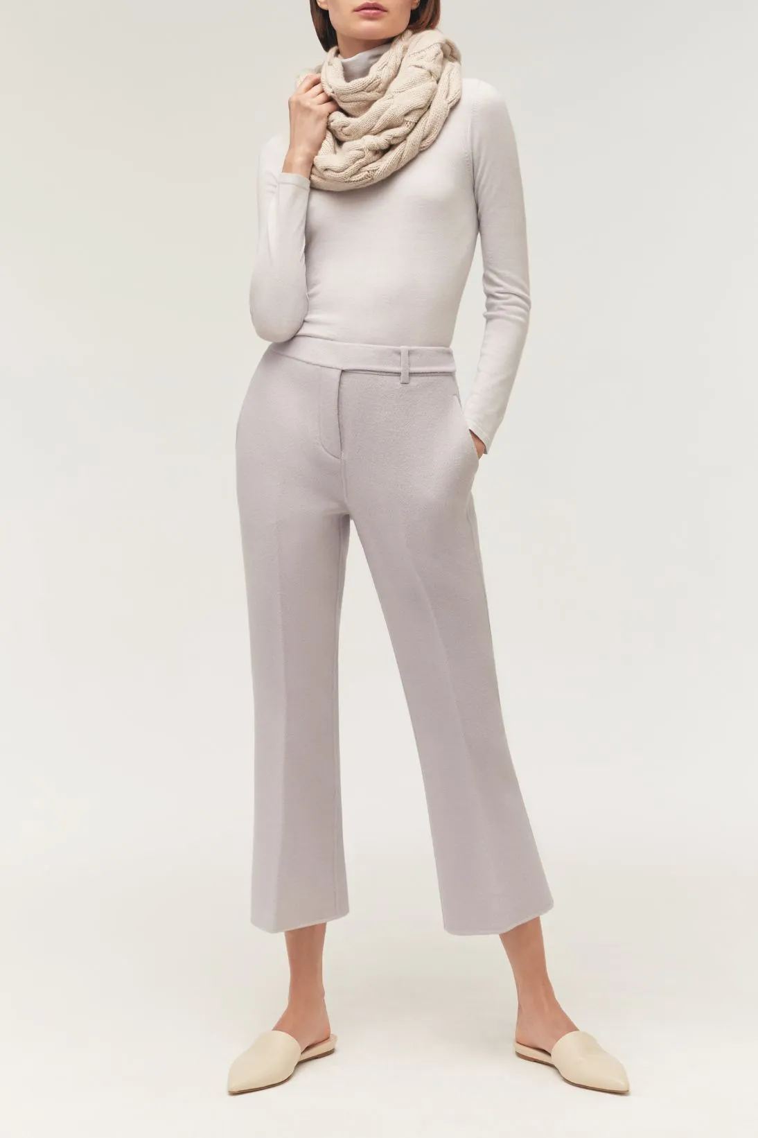 CROPPED PANT WITH A-LINE HEM