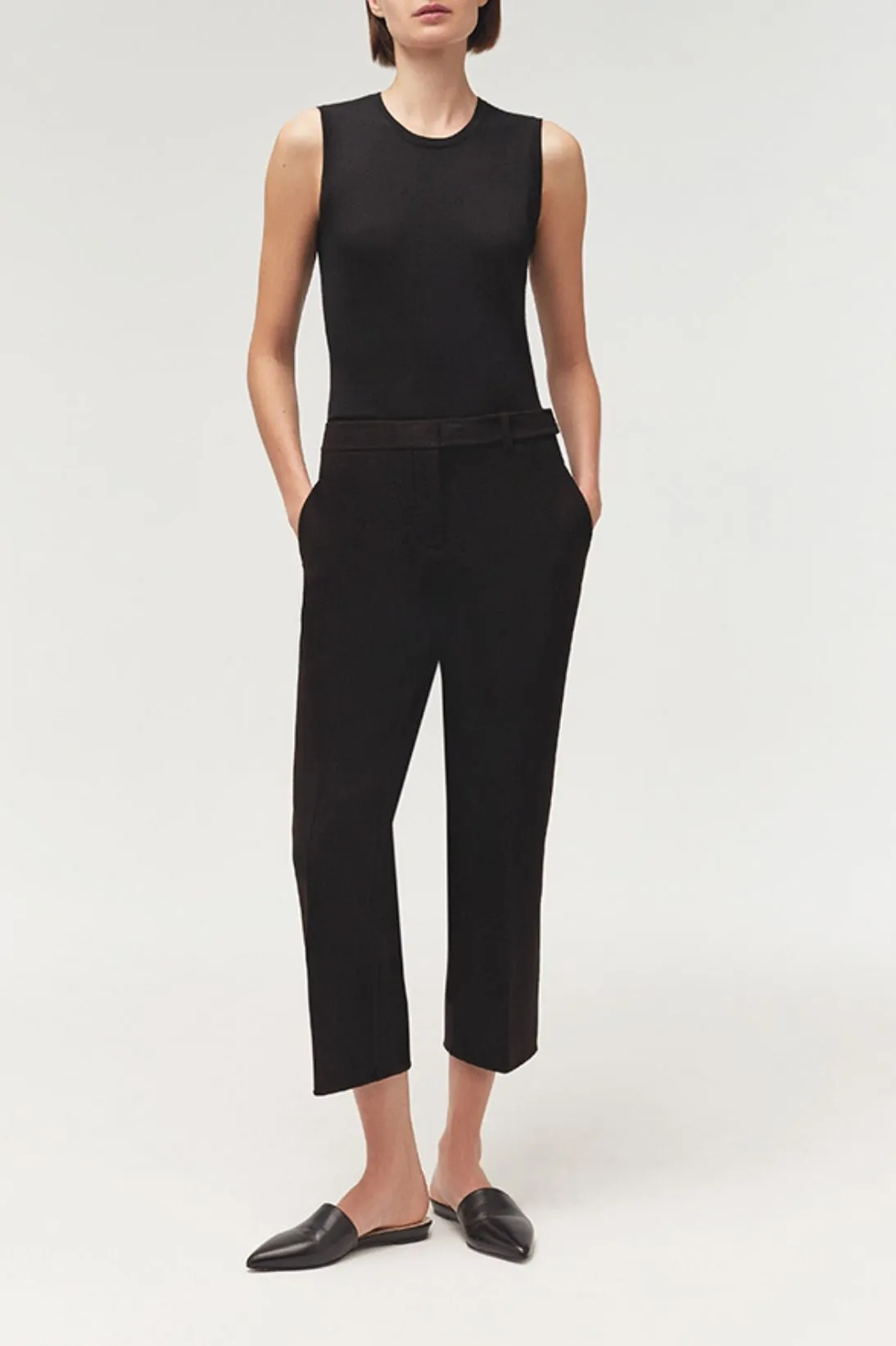 CROPPED PANT WITH A-LINE HEM