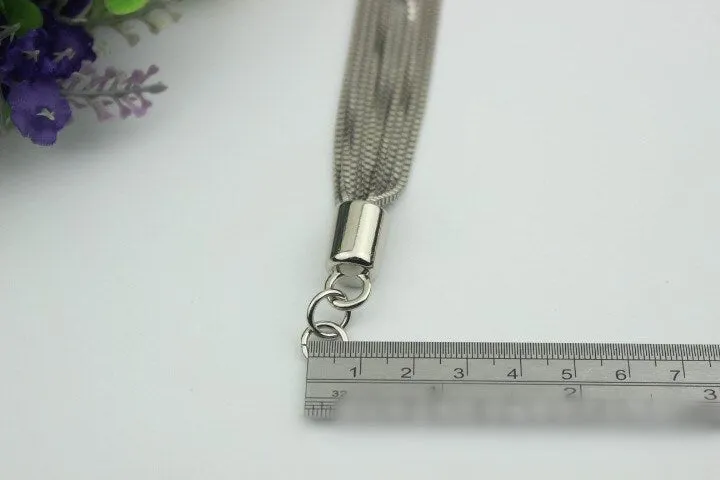 Cute Metal Tassel Keychain Charm 110mm 4 1/4" Key Fob Ring For Women Boho State Vintage Large Handmade Clip Purse Hardware For Leather Bag