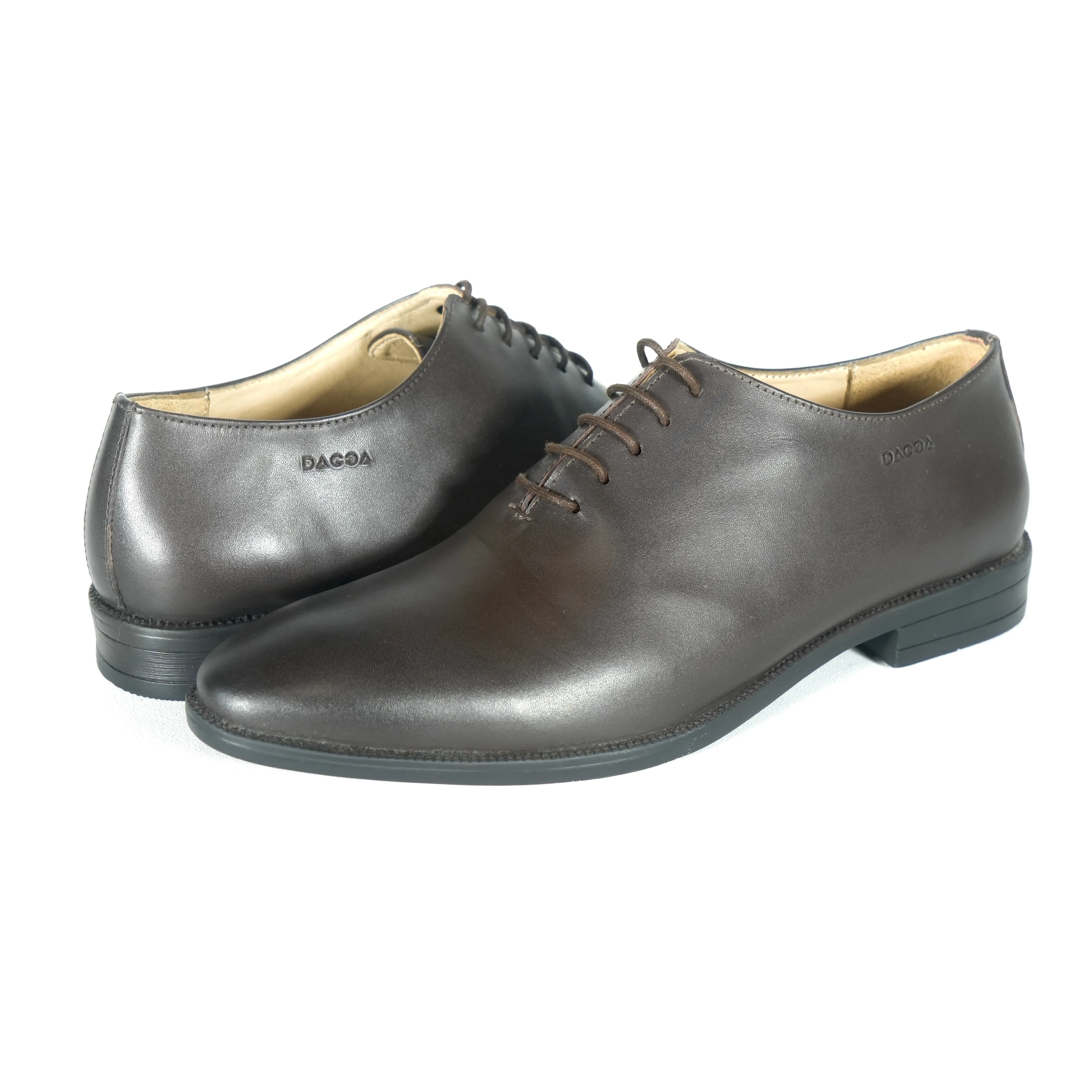 Dagga Black / Brown Formal Wholecut Leather Shoes for Men