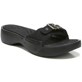 Dr. Scholl's Shoes Womens Rock On Slip On Buckle Slide Sandals