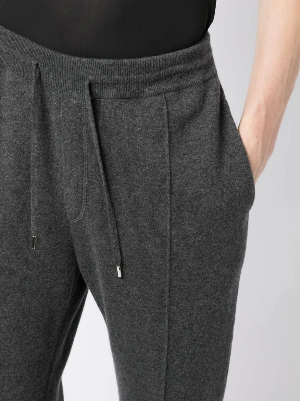 Drawstring Cashmere Blend Track Pants