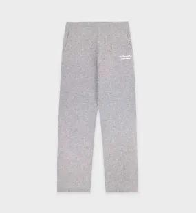 Faubourg Cashmere Pants - Heather Gray/White