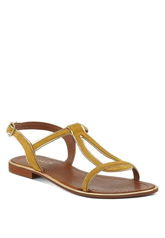 Feodora Flat Slip On Sandals