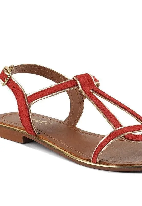 Feodora Flat Slip On Sandals