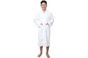 GOLD TEXTILES Premium Terry Cloth Robes for Man's Lightweight Bathrobe, Adjustable Towel Robe Belt with Collar