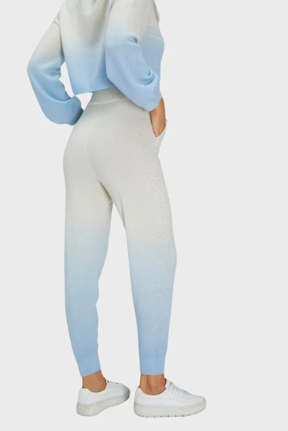 Gradient Cashmere Long Pants (With Crystal Touch)