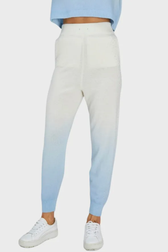 Gradient Cashmere Long Pants (With Crystal Touch)