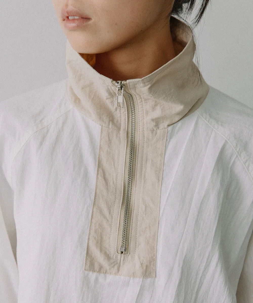 half zip nylon pullover