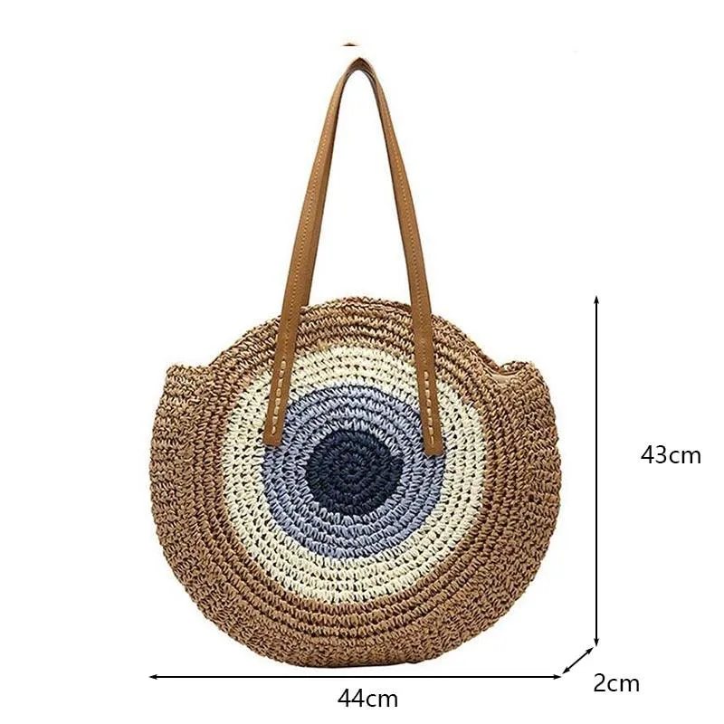 Handmade Woven Straw Beach Bags