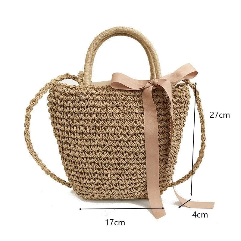 Handmade Woven Straw Beach Bags