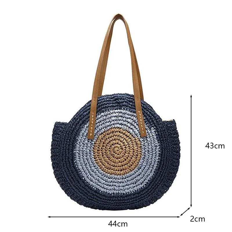 Handmade Woven Straw Beach Bags