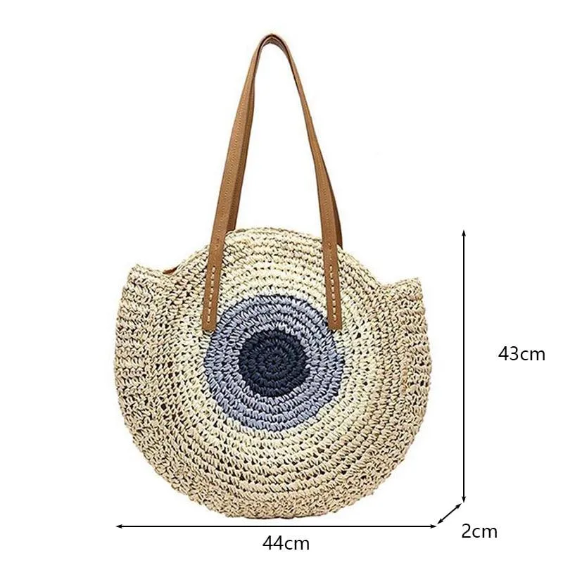 Handmade Woven Straw Beach Bags