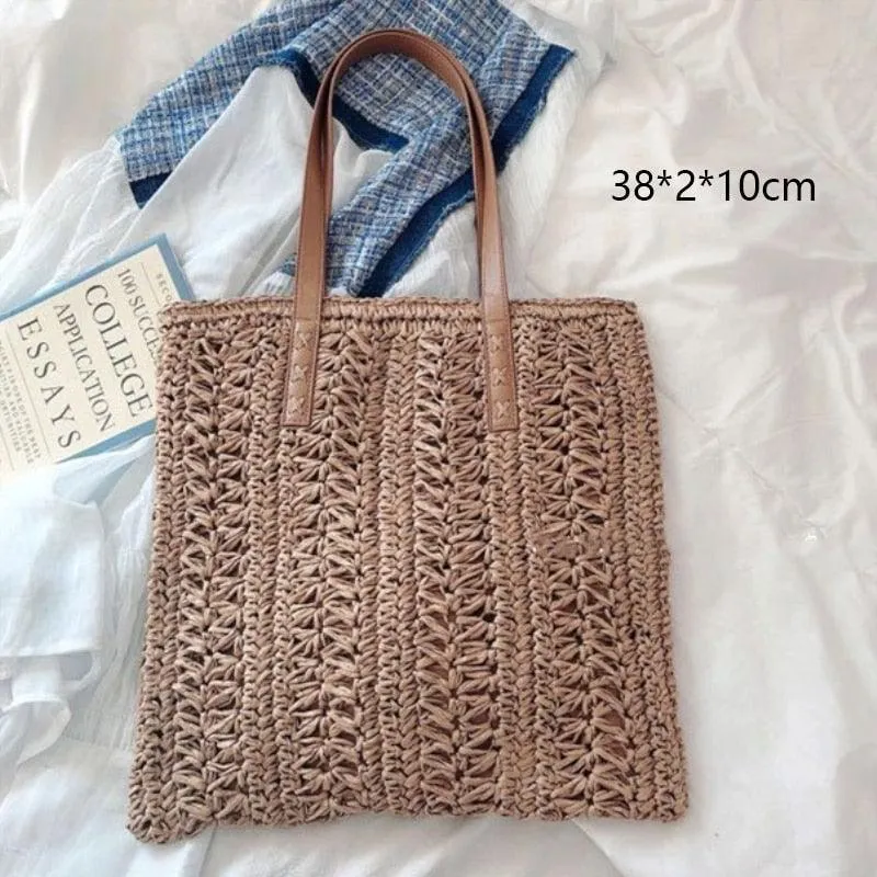 Handmade Woven Straw Beach Bags