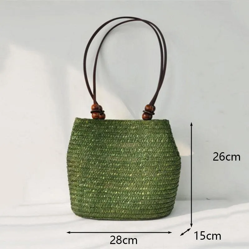 Handmade Woven Straw Beach Bags