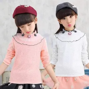 High Collar Girls Tops