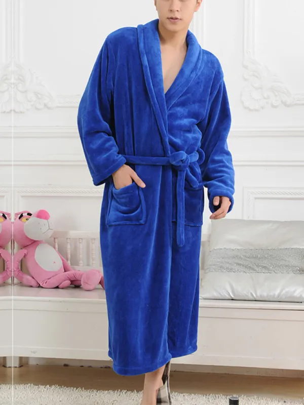 His & Hers Plush Fleece Robes - Multiple Colors