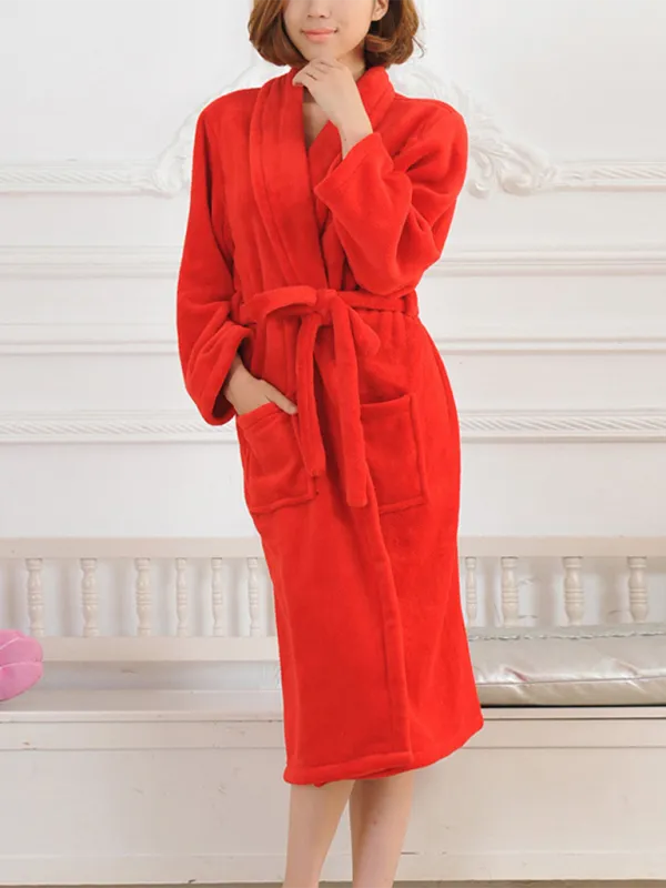 His & Hers Plush Fleece Robes - Multiple Colors