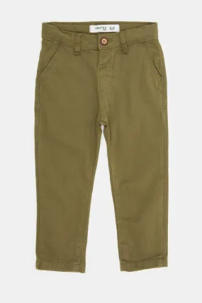 Infant Boys Green Chino Trouser