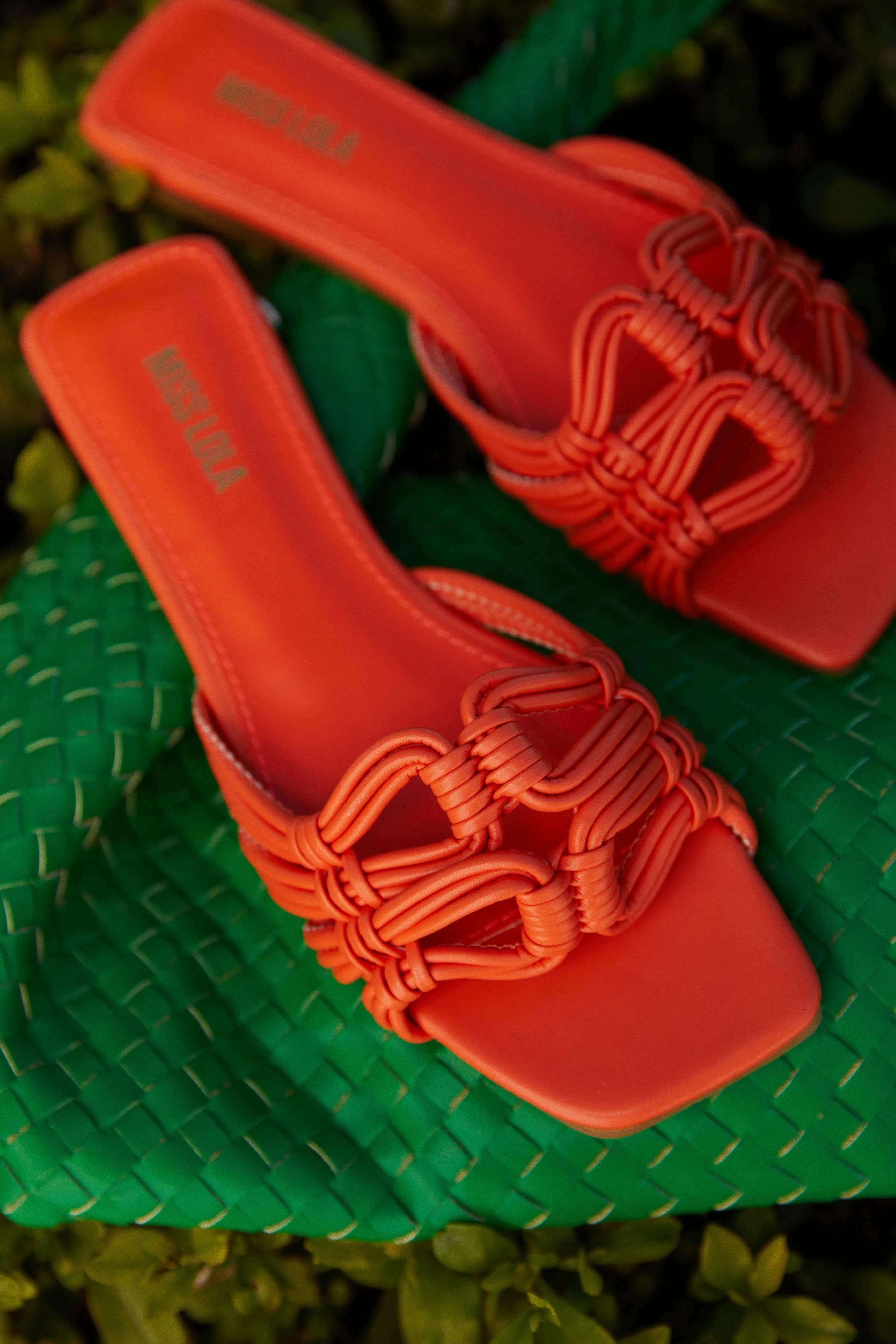 Island Of Paradise Slip On Sandals - Orange