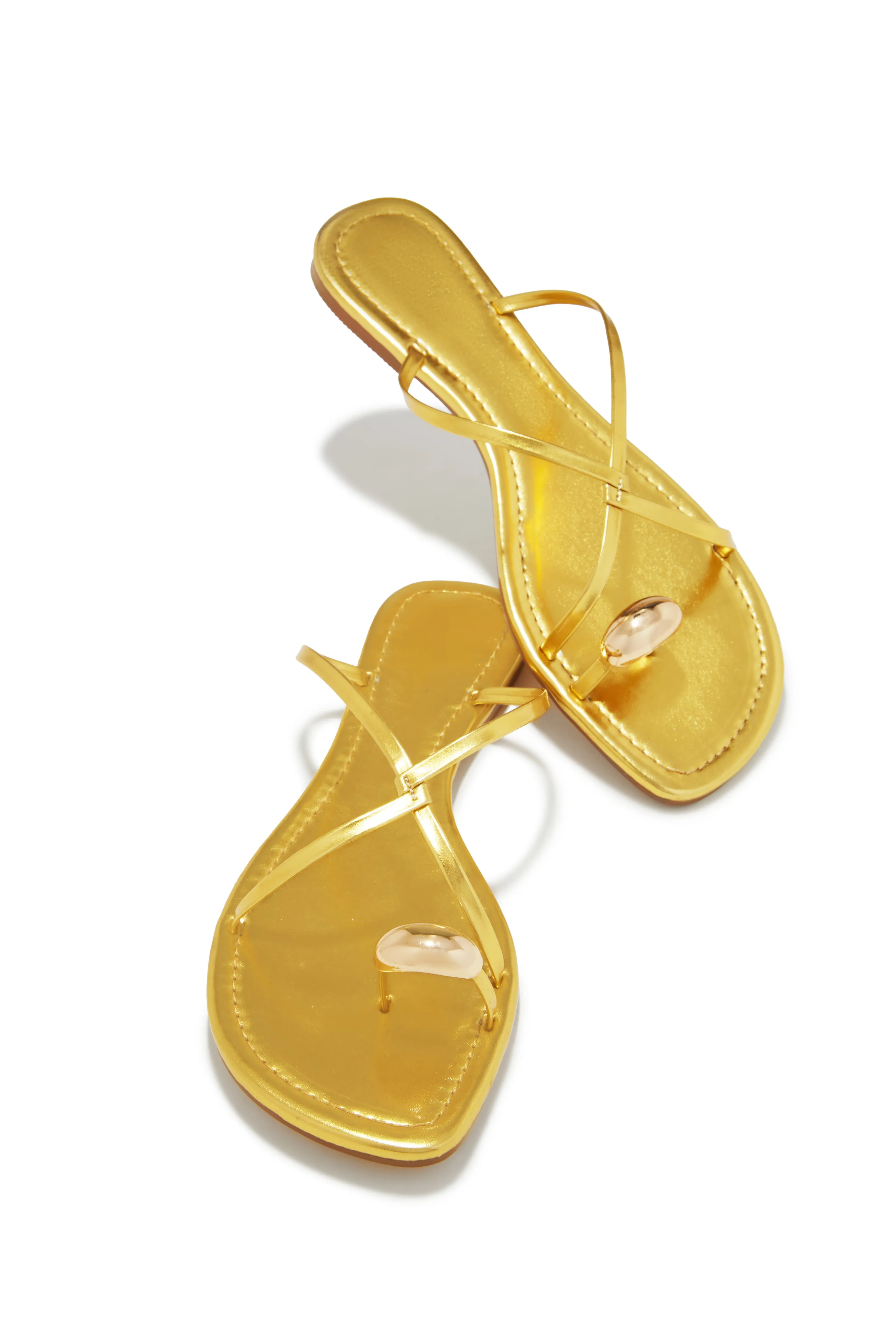 Kahlia Slip On Sandals - Gold