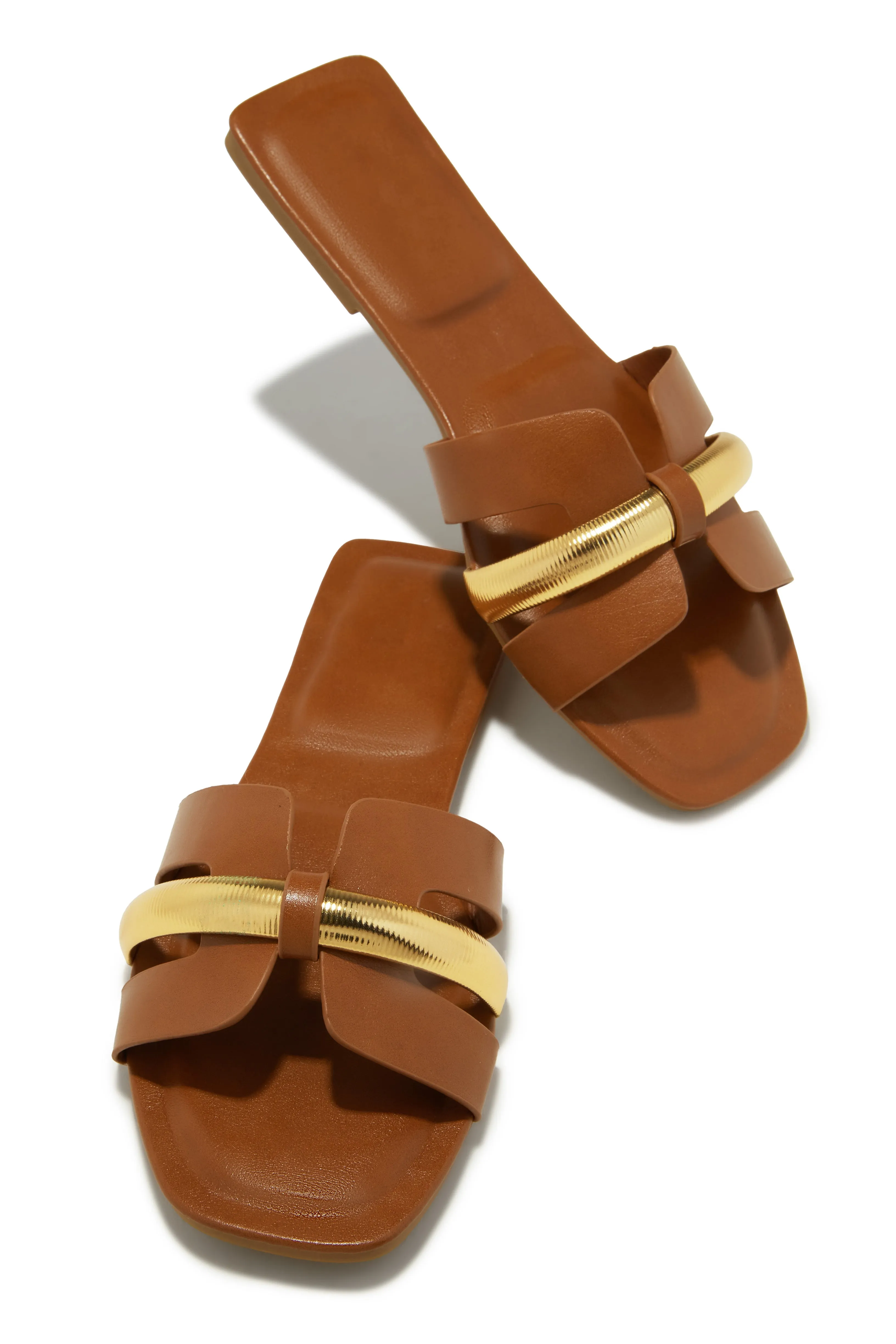 Keila Slip On Sandals - Tan