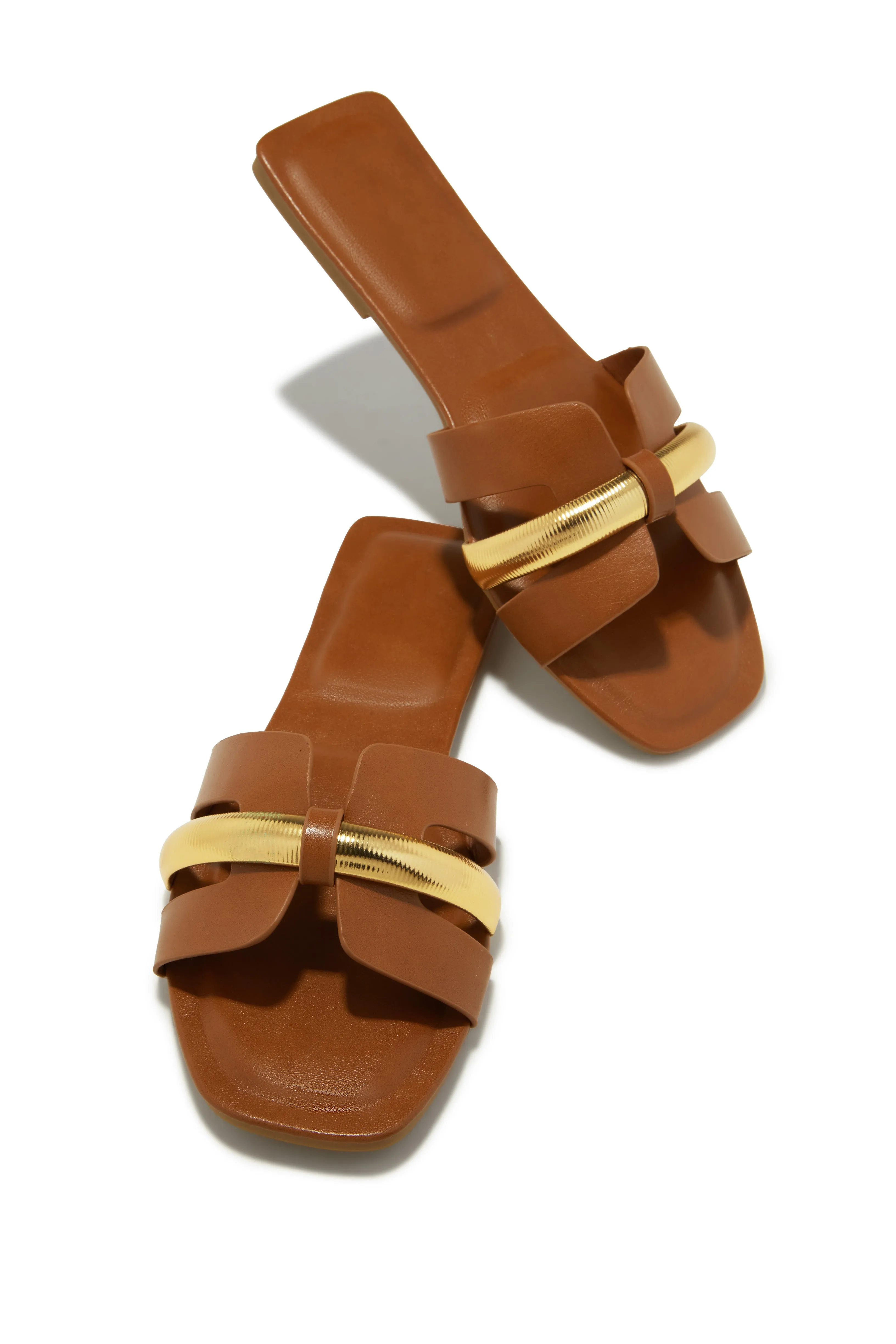 Keila Slip On Sandals - Tan