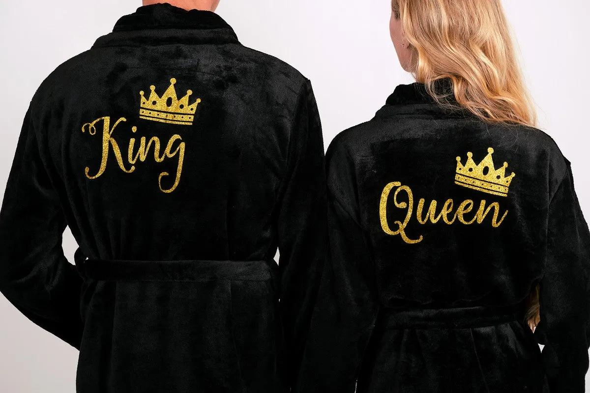 King and Queen Cozy Terry Bathrobes