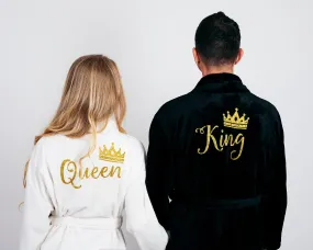 King and Queen Cozy Terry Bathrobes