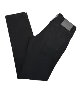 MARCO PESCAROLO Black Garment Dyed Velour 5 Pocket Pant