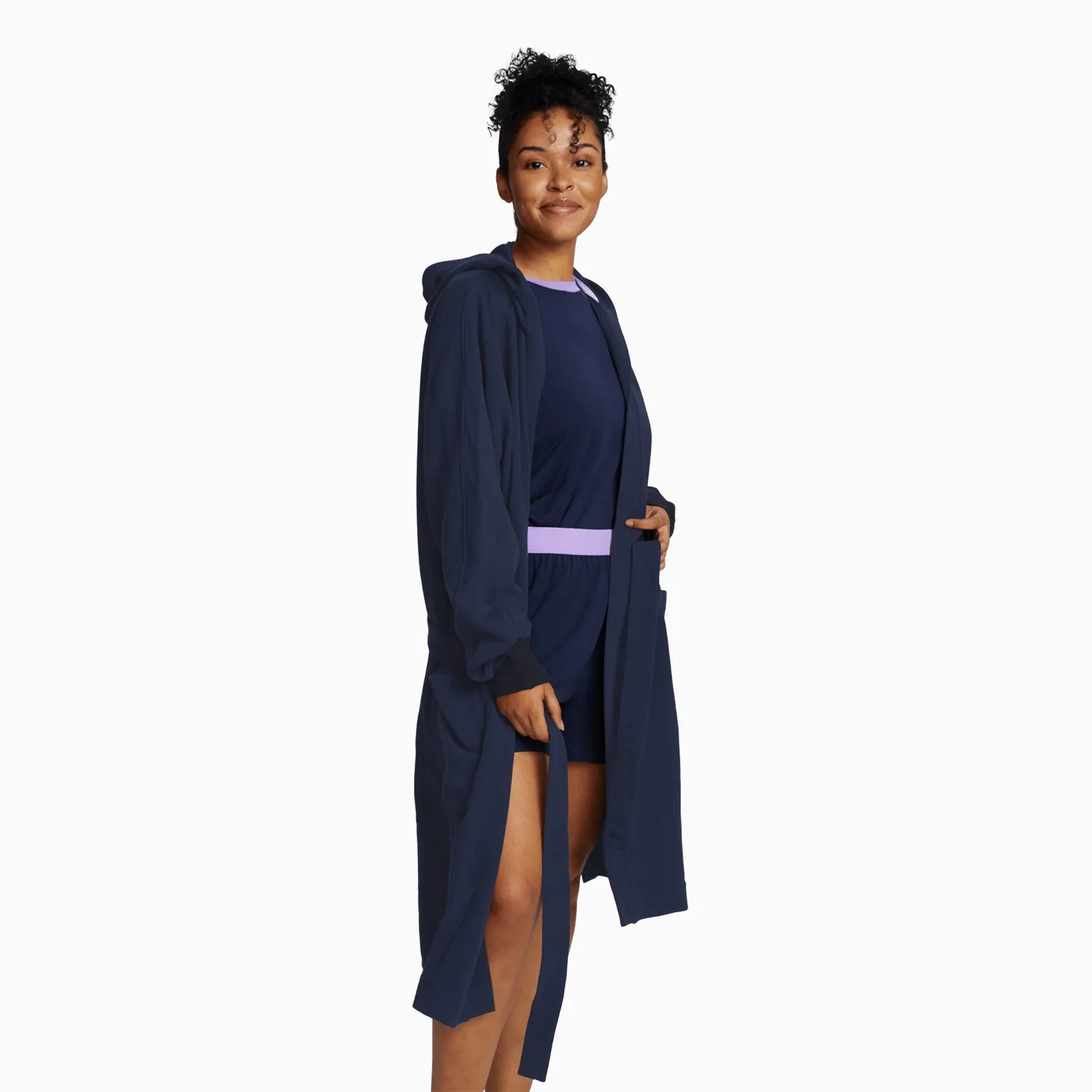 Navy/Black Soffle Robe