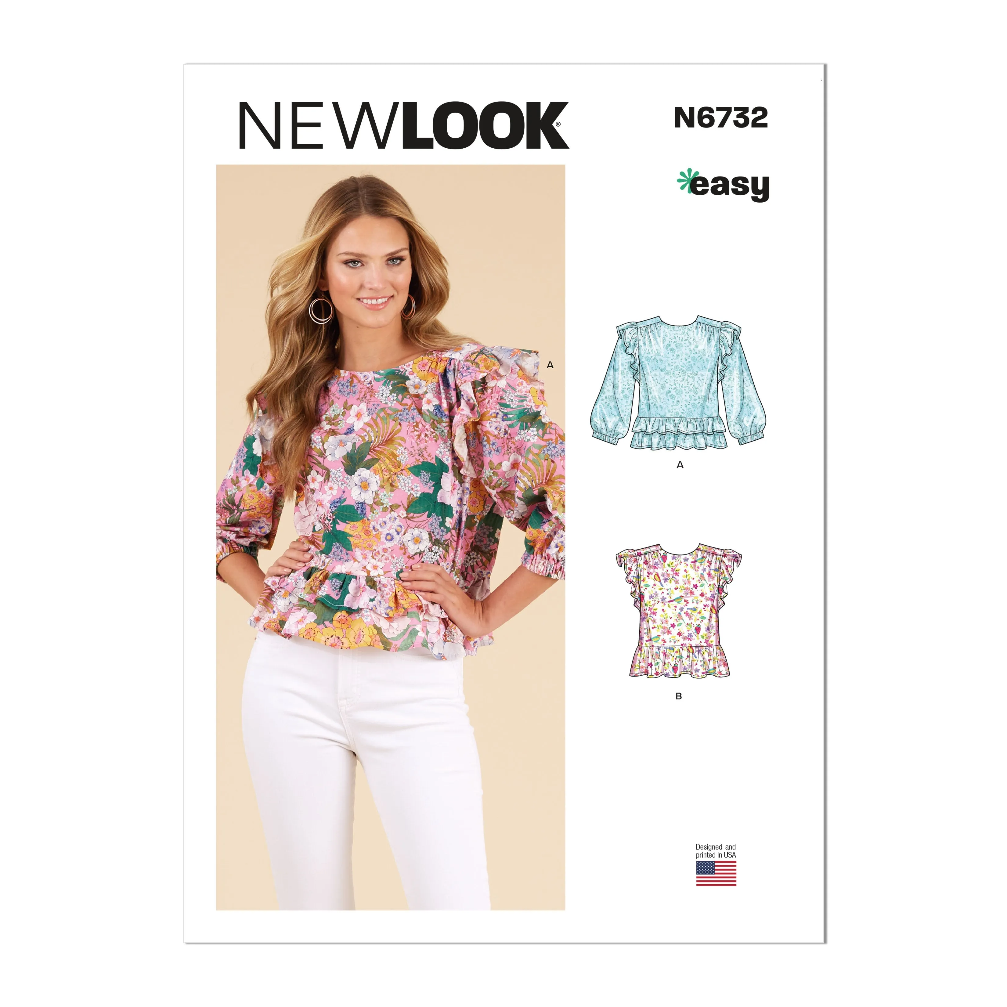 New Look sewing pattern 6732 Tops