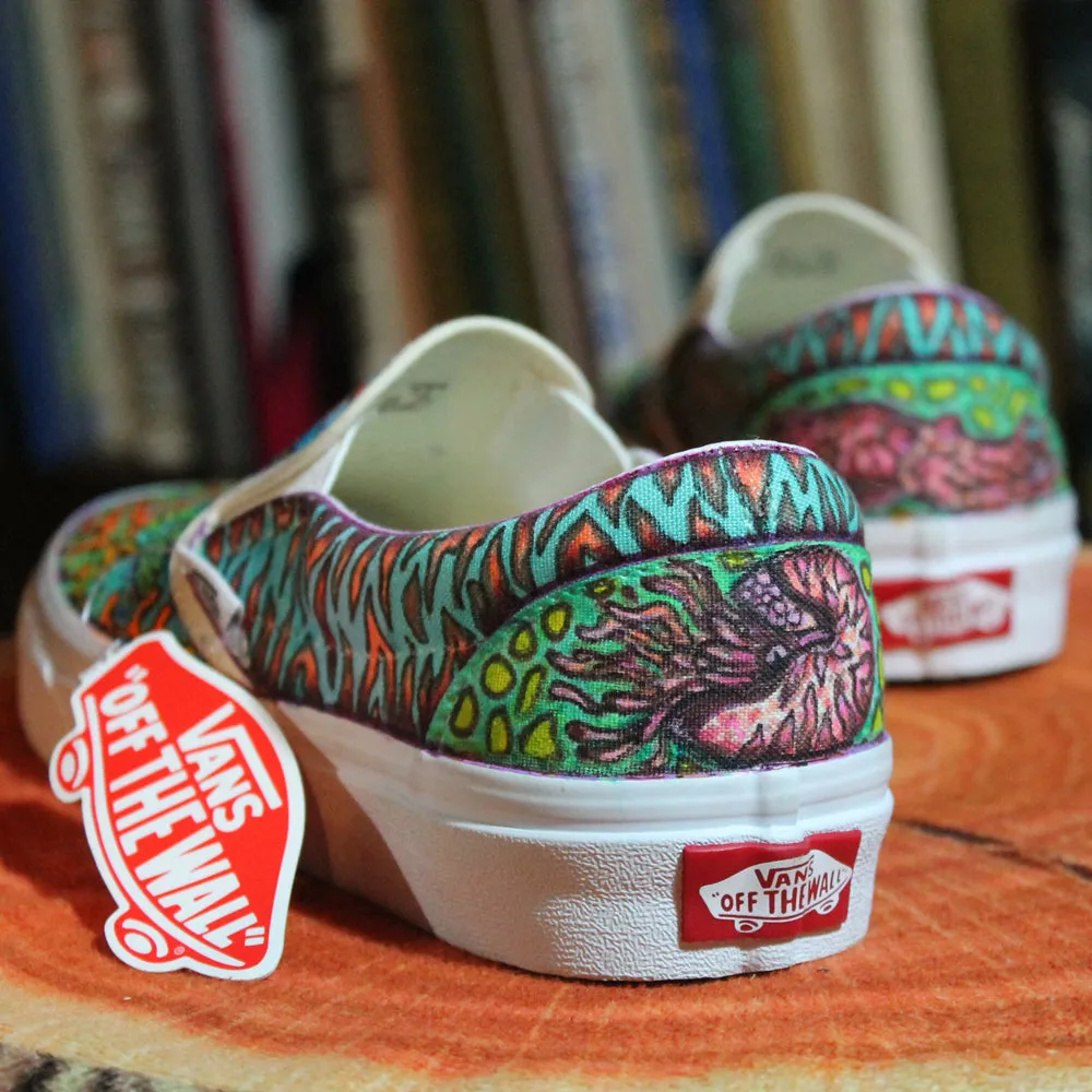 Octopus / Cephalopod custom Vans Slip On Sneakers