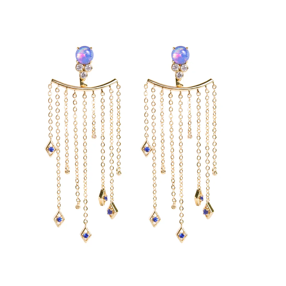 Ophelia Chain Fringe Earrings