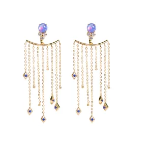 Ophelia Chain Fringe Earrings