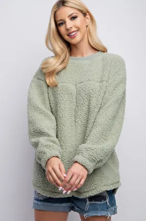 Oversized Sherpa Pullover